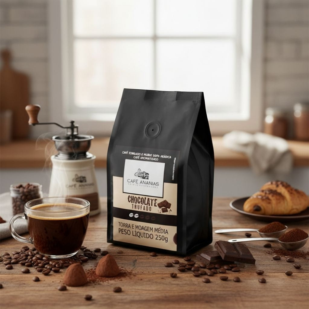 Café em Pó Aromatizado Chocolate Trufado 250g Ananias