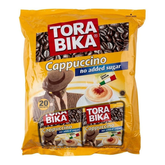 Cappuccino Instantâneo Sem Adição de Açúcar 20 Sachês 250g Tora Bika