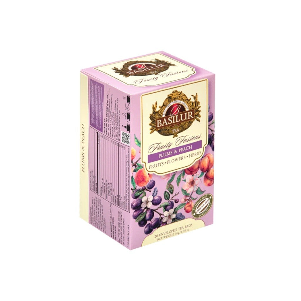 Chá Preto Basilur Ameixa e Pêssego 36g  Basilur