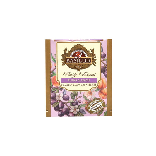 Chá Preto Basilur Ameixa e Pêssego 36g  Basilur