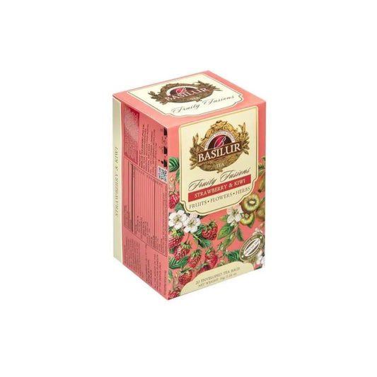 Chá Preto Morango e Kiwi Basilur 36g Basilur