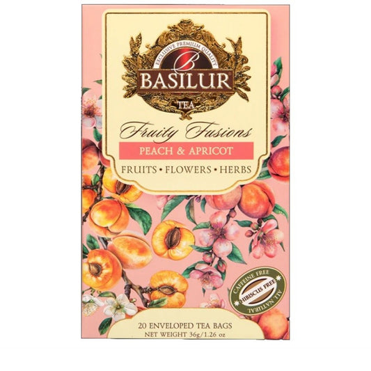 Chá Preto Pêssego e Damasco 36g Basilur