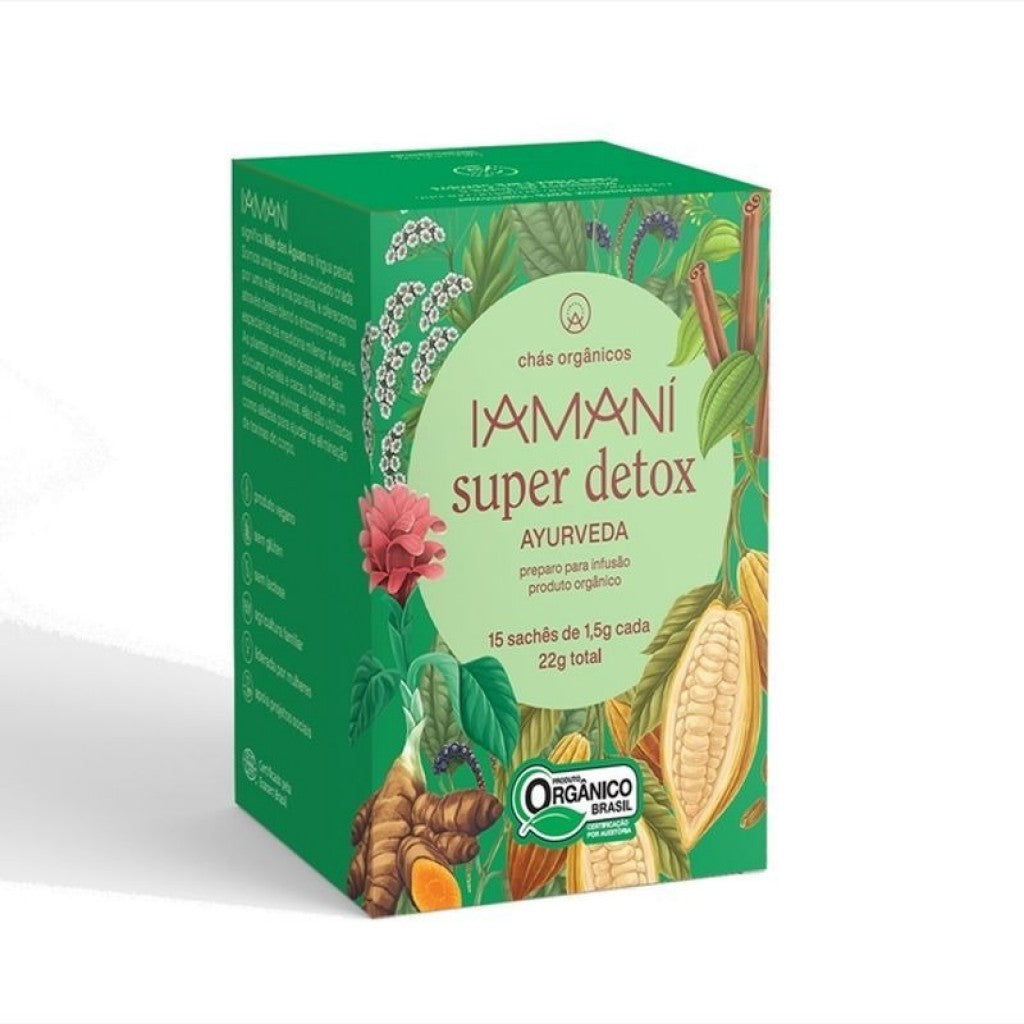 Chá Orgânico Super Detox Ayurveda 22g Iamani