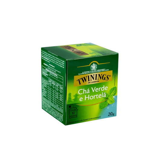 Chá Verde e Hortelã com 10 Sachês 20g Twinings