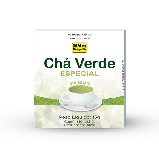 Chá Verde Especial em Sachê 15g Mn Própolis