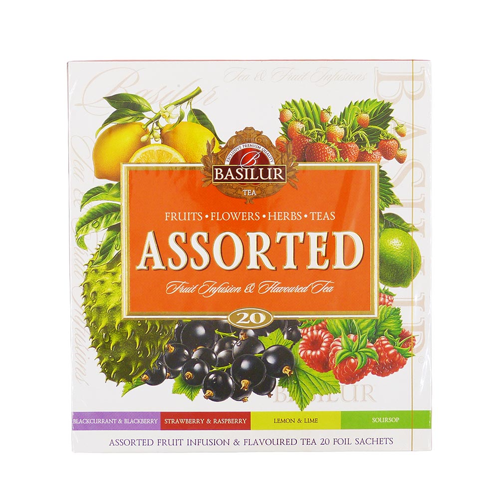 Chá Verde e Preto Frutas Sortidas 35,5g Basilur