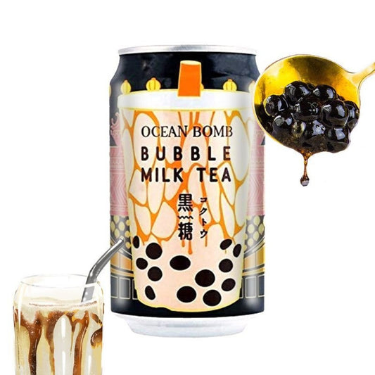 Chá com Leite e Bolhas Sabor Açúcar Mascavo 315ml Ocean Bomb