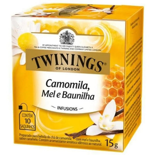 Chá de Camomila Mel e Baunilha com 10 Sachês 15g Twinings