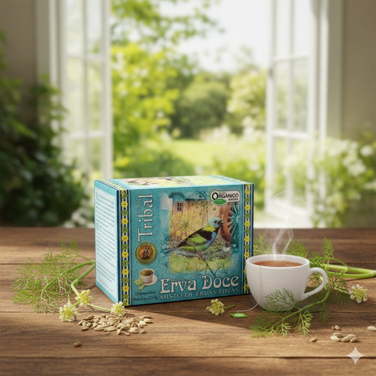 Cha de Erva Doce com Ervas Finas 15 Saches 22,5g Tribal Brasil