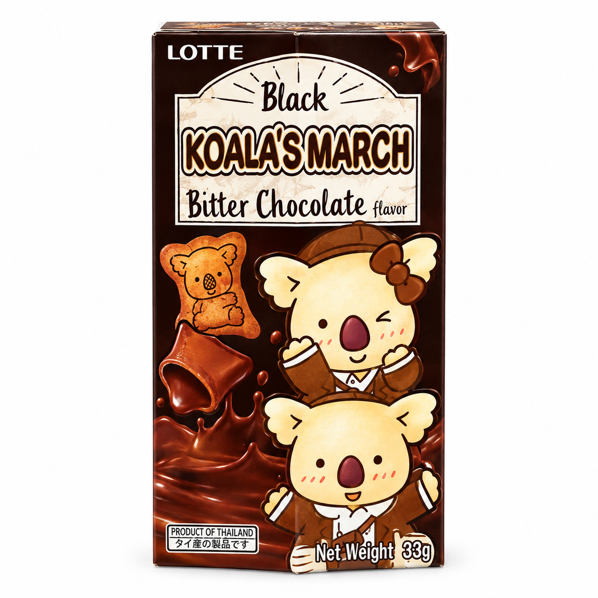 Biscoito Koala de Chocolate Amargo 33g - Lotte