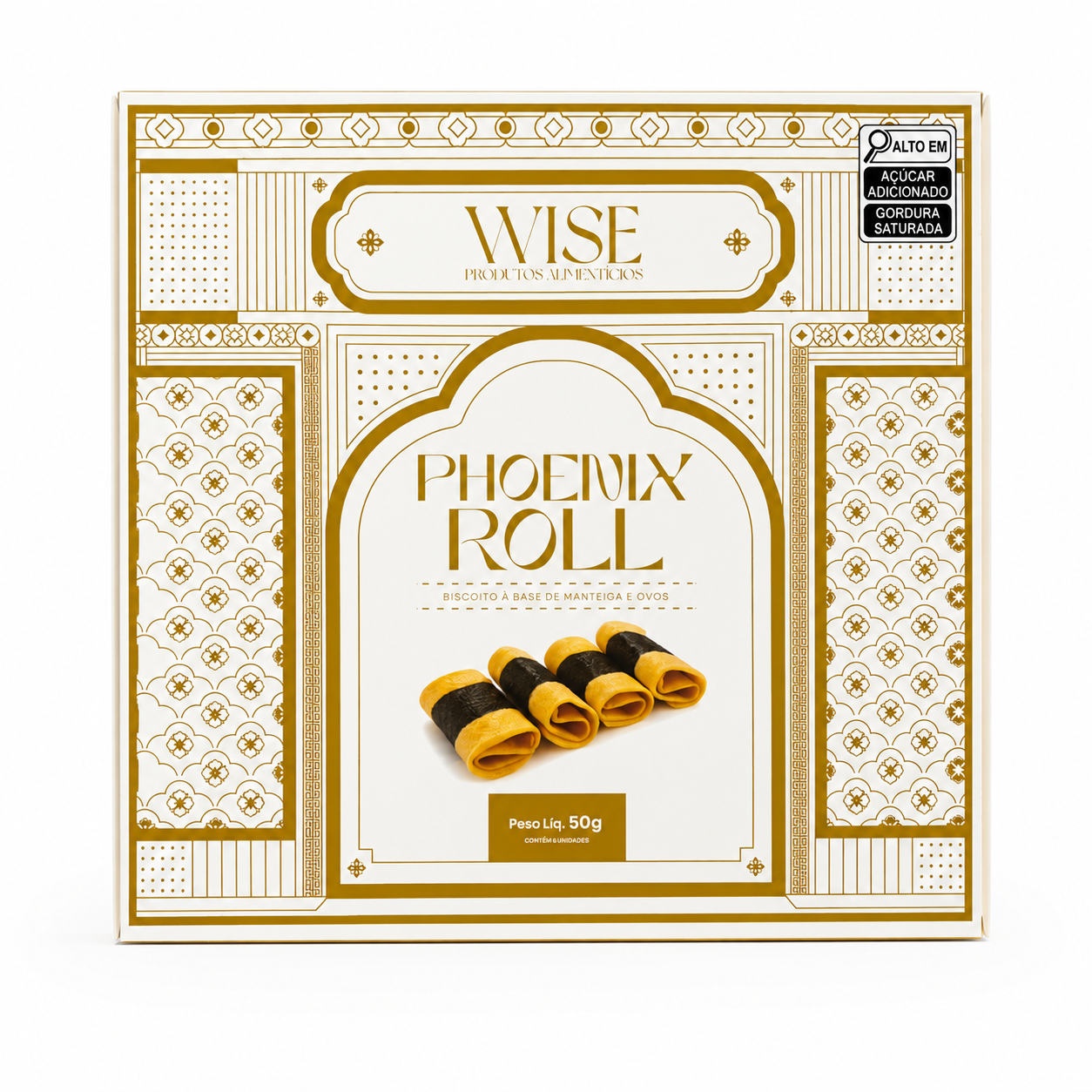 BISCOITO PROENIX ROLL 50G WISE