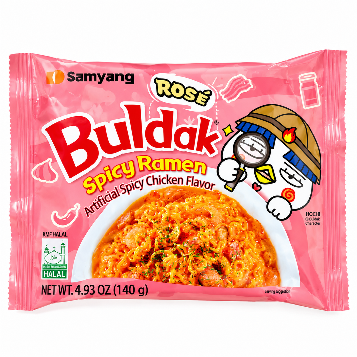 Macarrão Instantâneo Coreano Samyang Buldak Frango com Molho Rose 140g