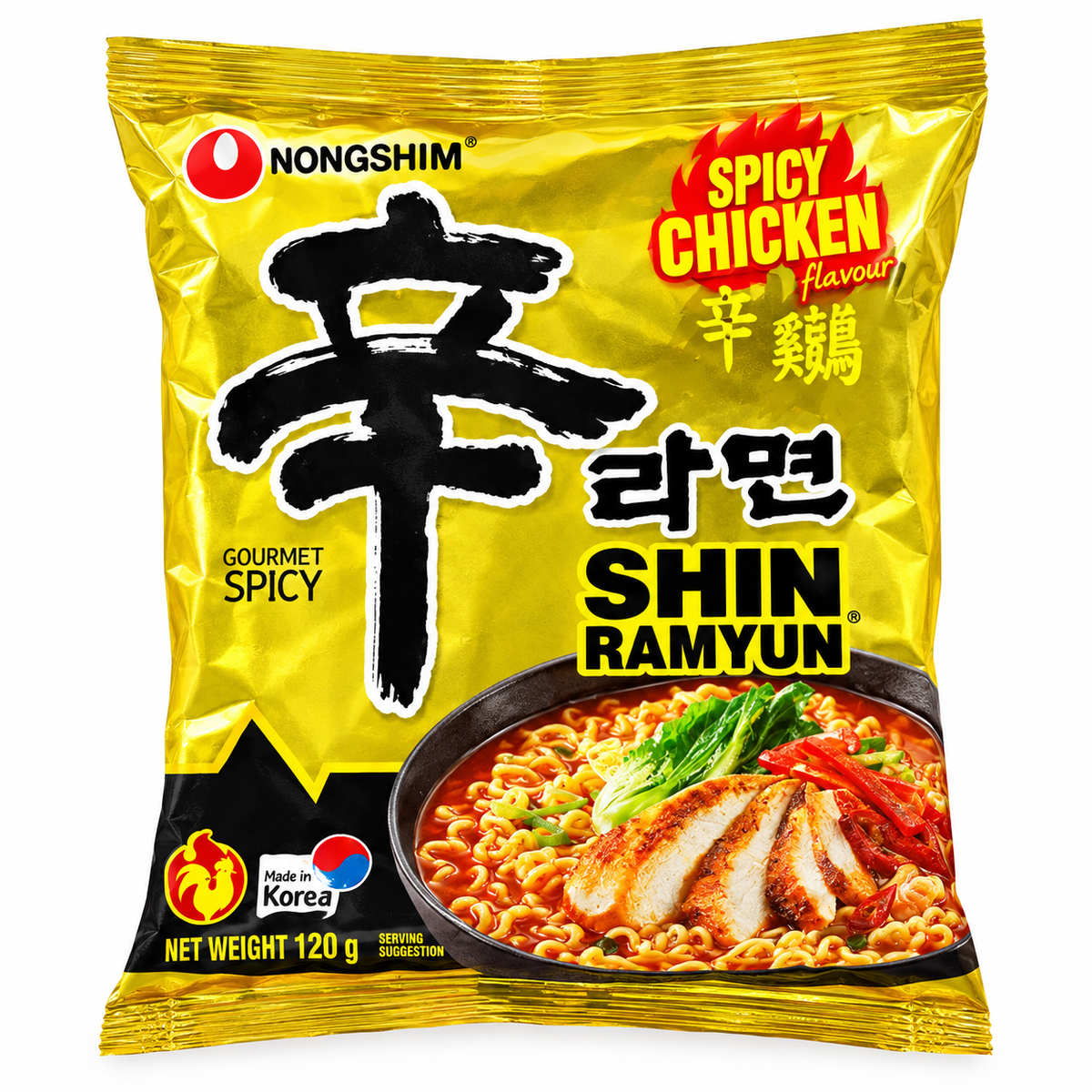 Macarrão Instantâneo Picante Sabor Frango 120g Nongshim