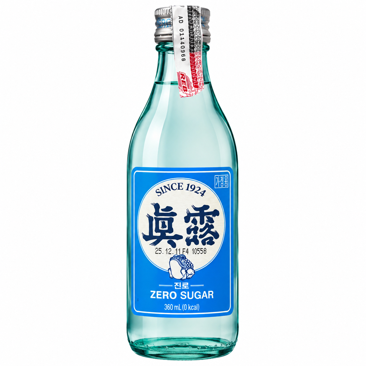 Bebida Coreana Soju Fresh Zero Sugar 360ml Jinro
