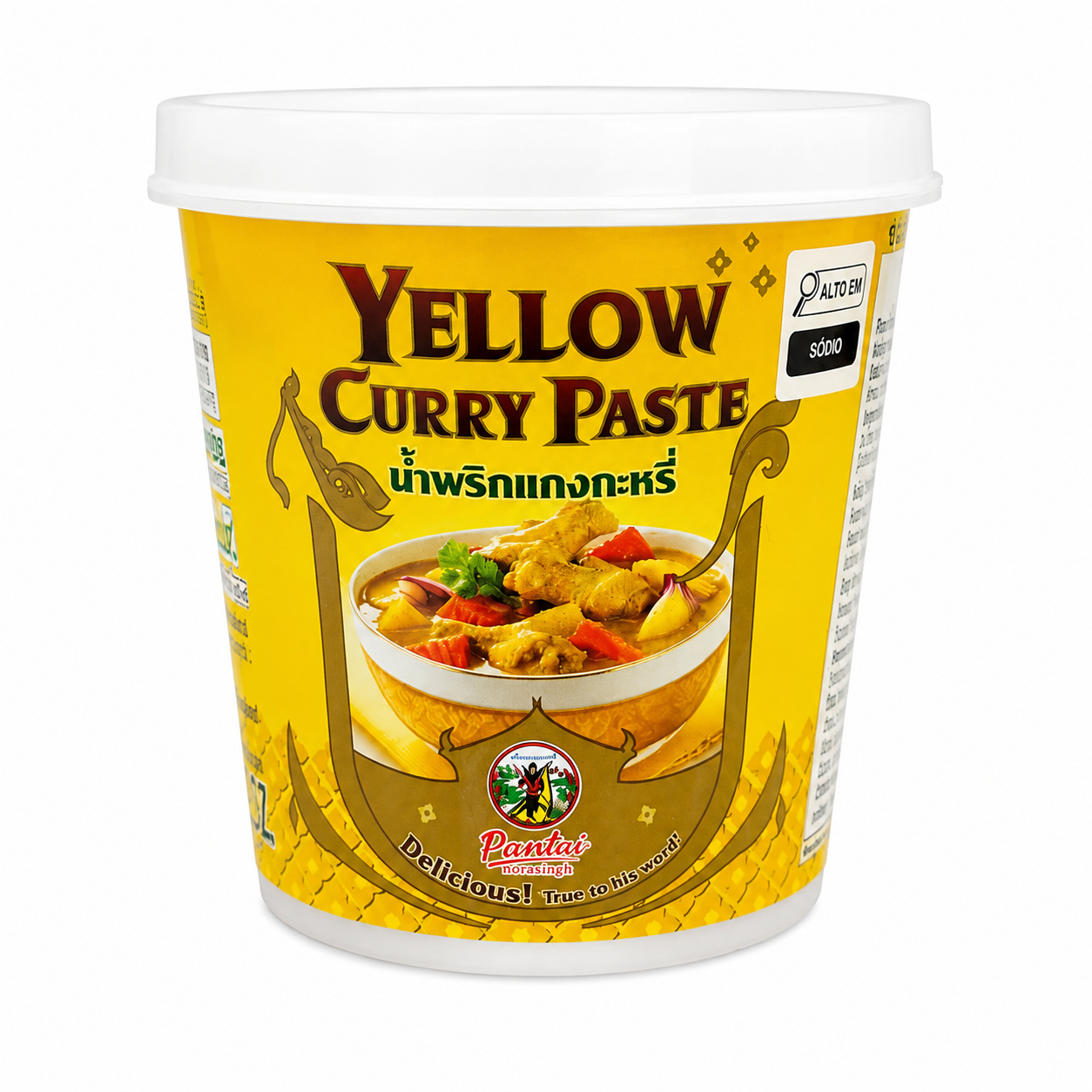 PASTA DE CURRY AMARELO POTE 400G PANTAI