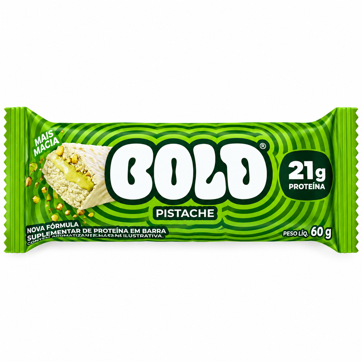 BARRA PROTEINA PISTACHE 60G BOLD