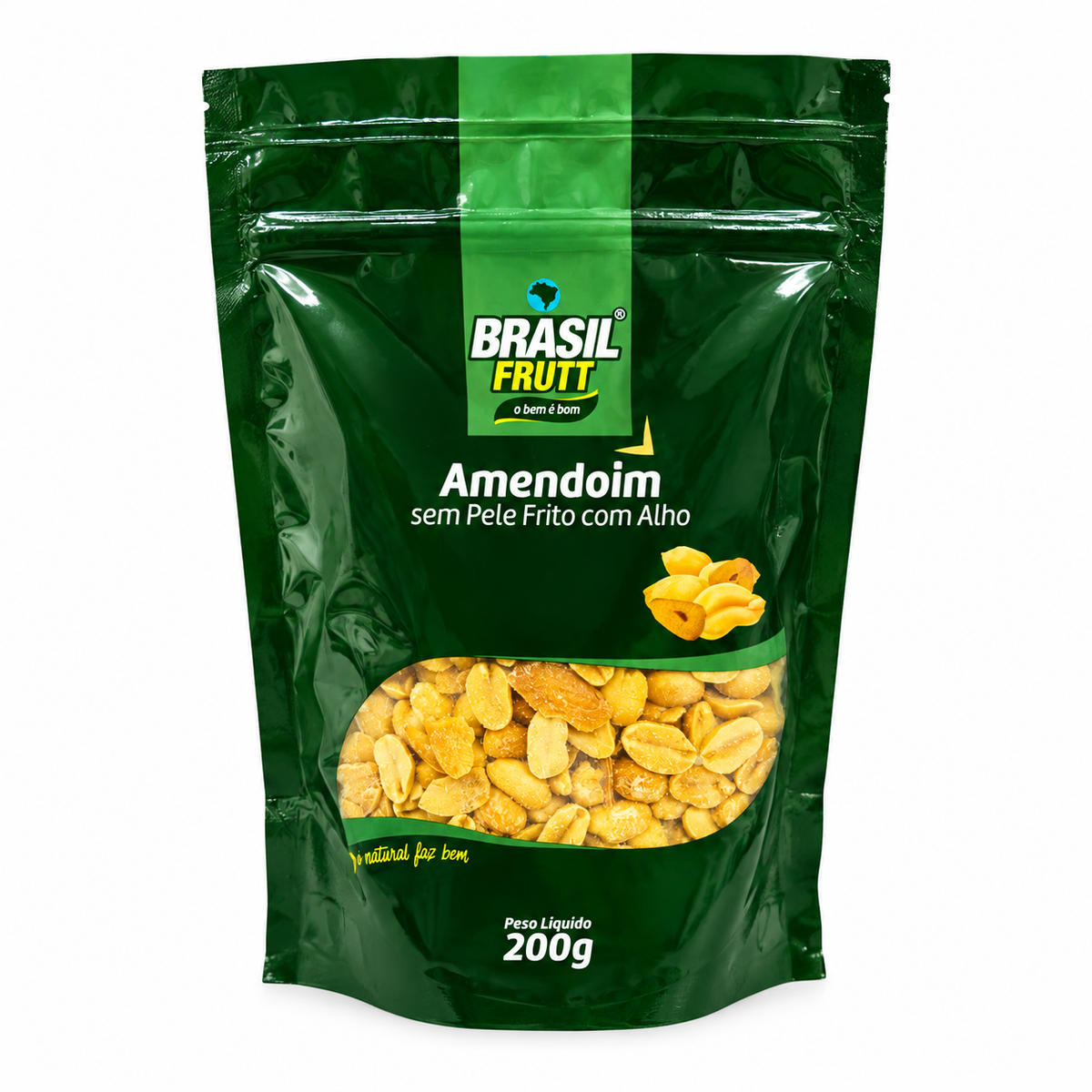 AMENDOIM SEM PELE FRITO COM ALHO 200G BRASIL FRUTT
