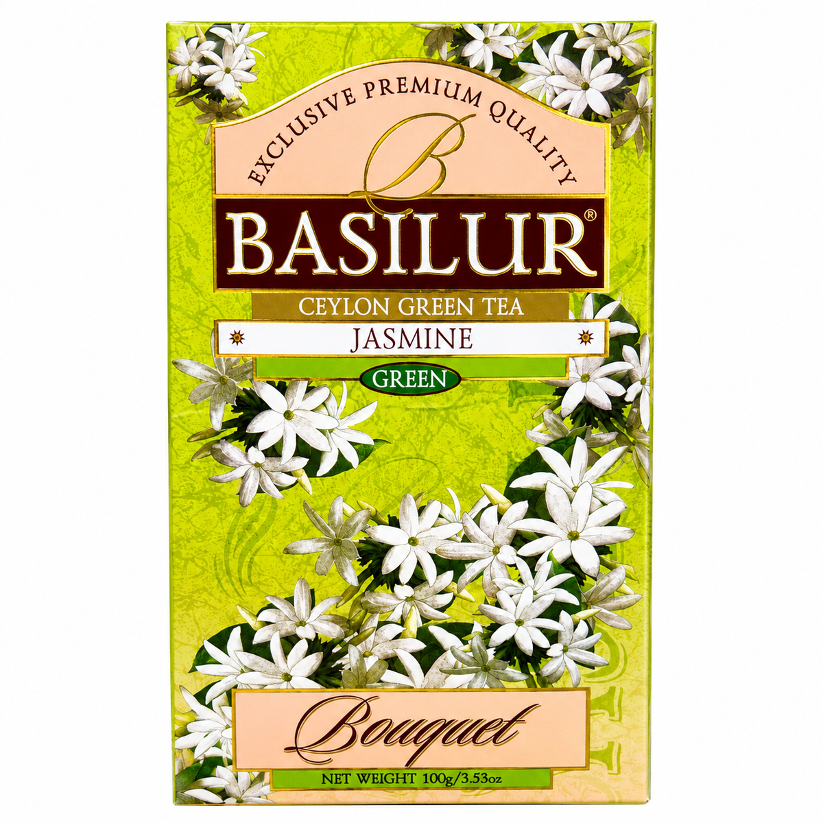 Chá Verde Basilur Jasmine 100g - Bouquet Premium