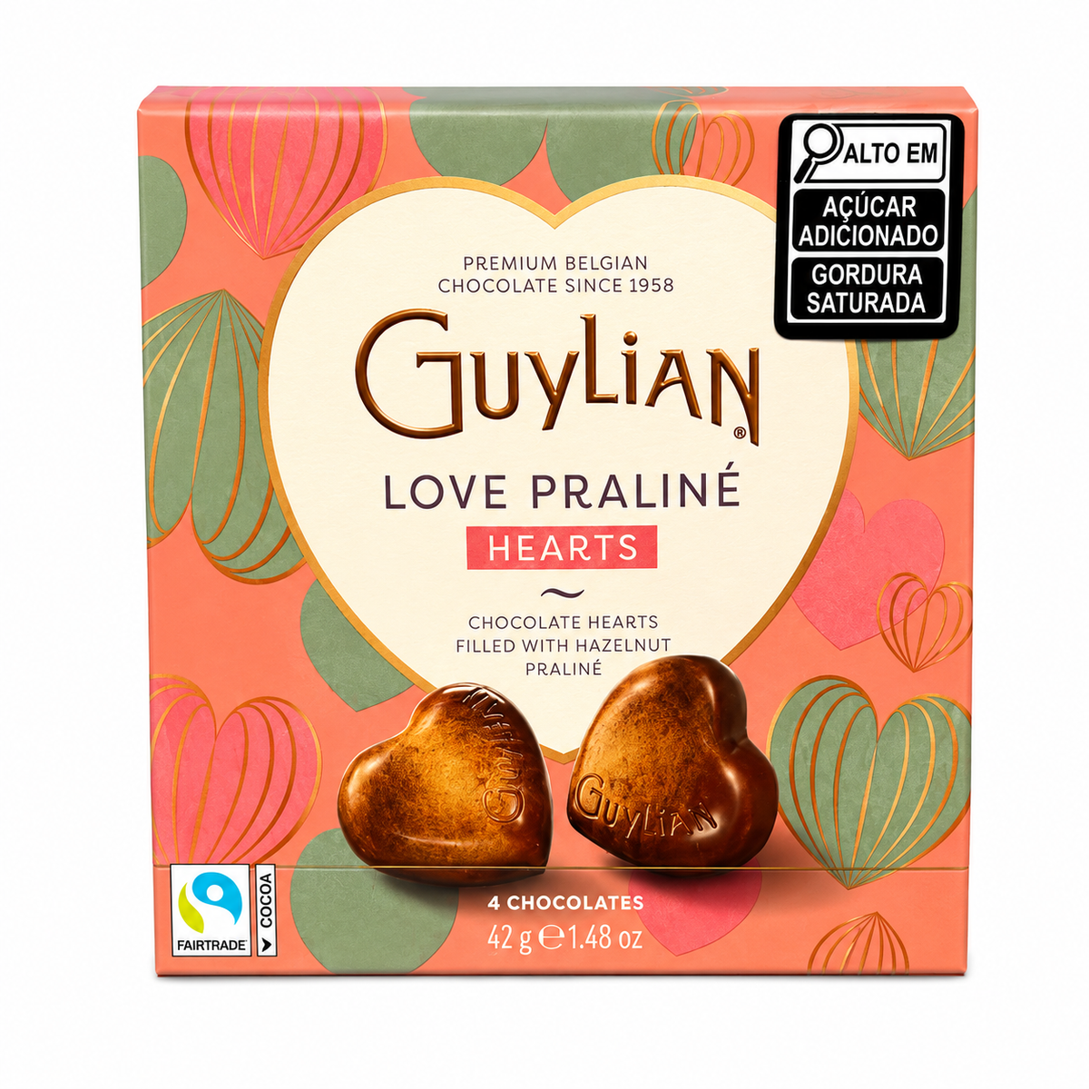 CHOCOLATES RECHEADOS COM PRALINE DE AVELA 42G GUYLIAN