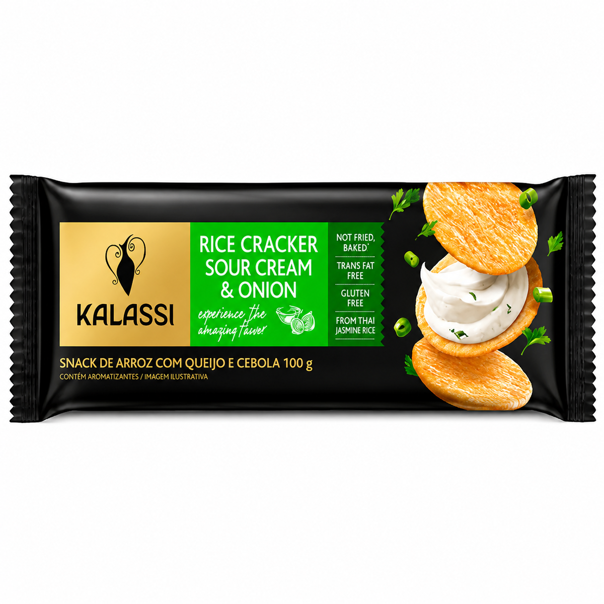 Snack de Arroz com Queijo e Cebola 100g - Kalassi