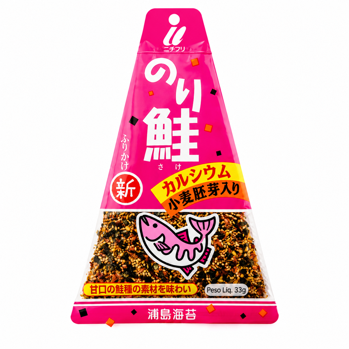 Tempero para Arroz Furikake Alga Marinha Nori e Peixe Salmão 30g - Urashima