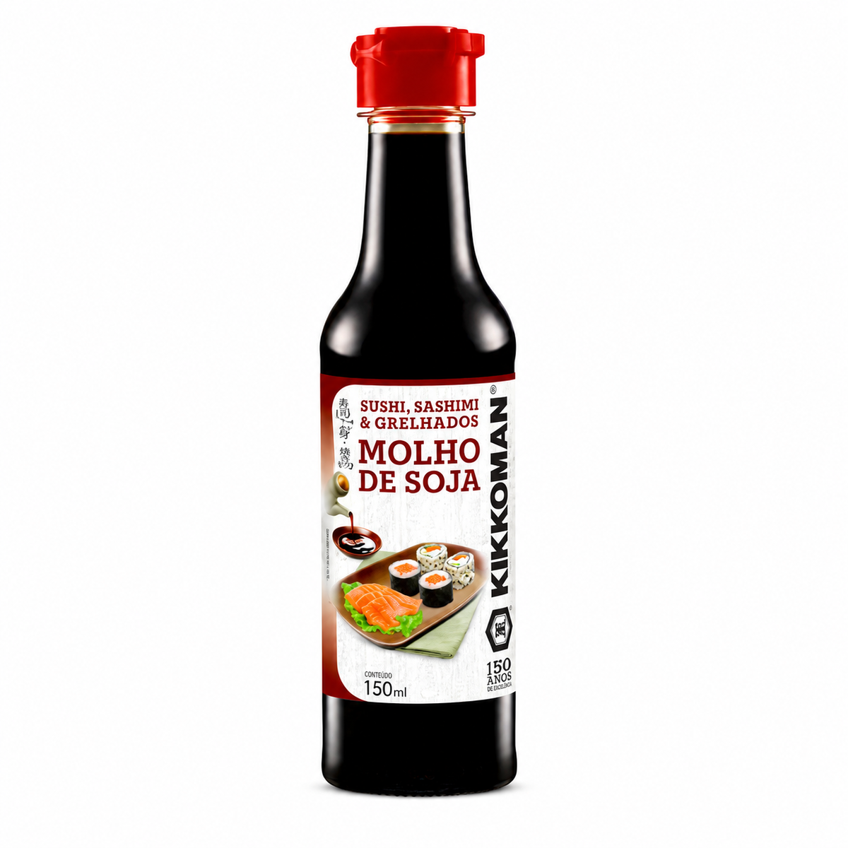 Molho de Soja Shoyu para Sushi Sashimi e Grelhados 150ml - Kikkoman