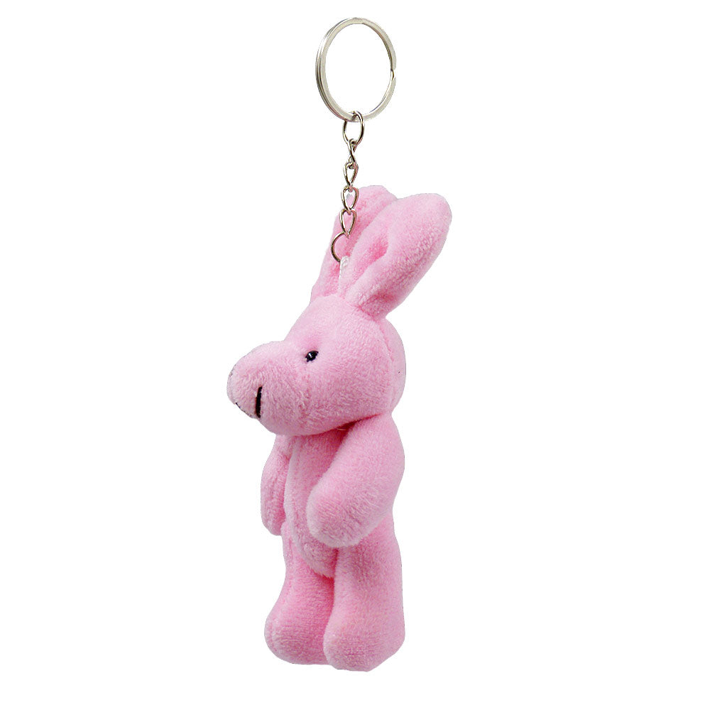 Chaveiro Coelho de Pelucia Pequeno Cores Sortidas