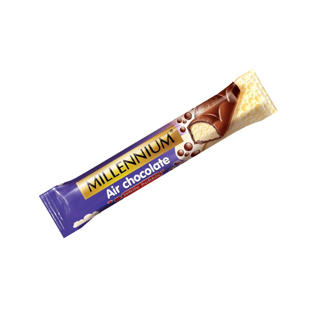 Chocolate Aerado ao Leite e Branco 32g Millennium