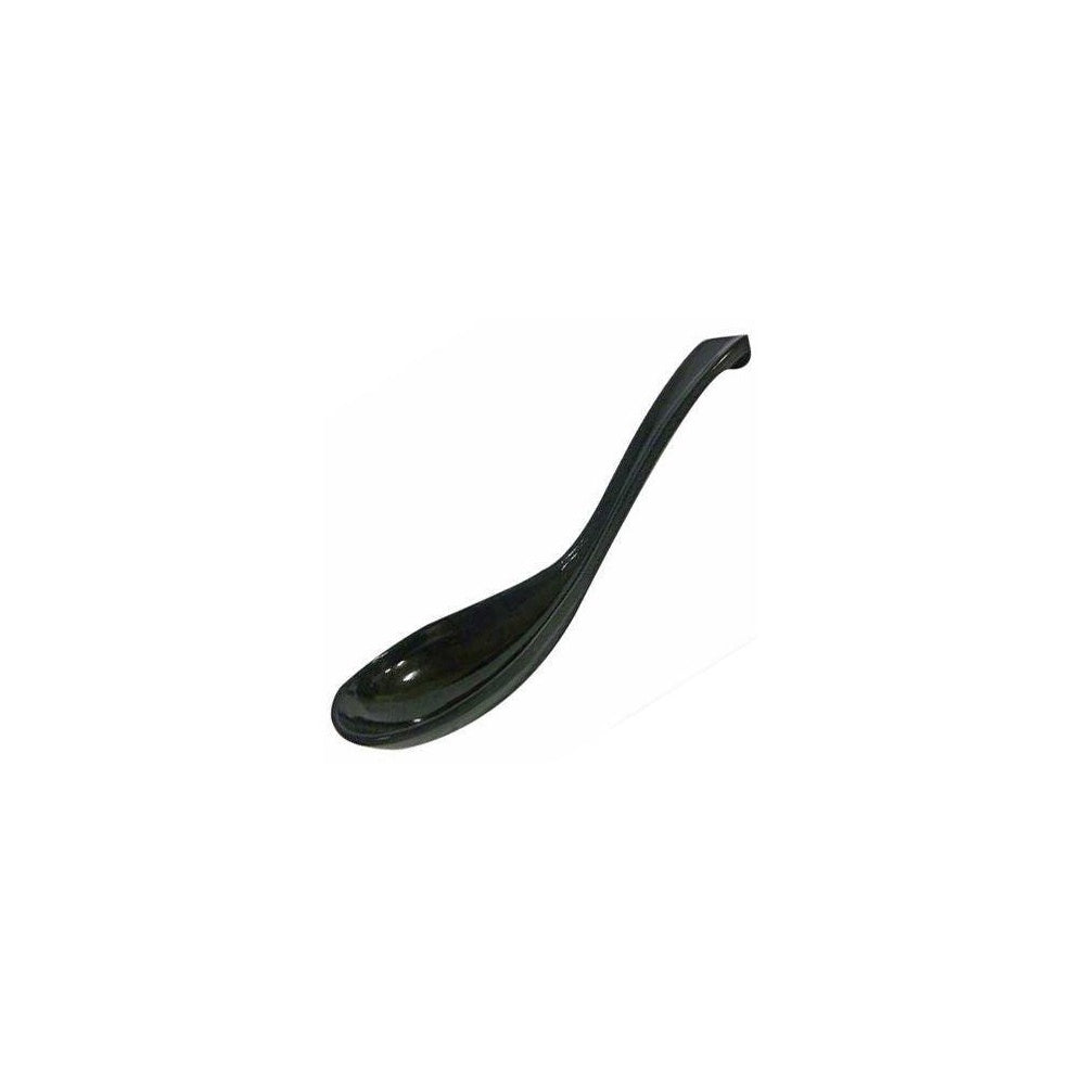 Colher Para Sopa Preta 17cm Shiki