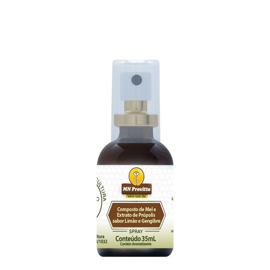 Composto de Mel e Extrato de Própolis sabor Limão e Gengibre 35ml Mn Provitta