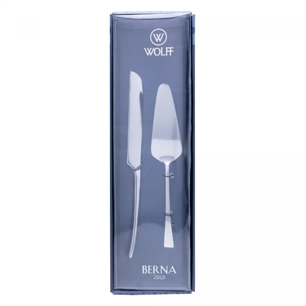 Conjunto Bolo Wolff Berna Aço Inox 2 Peças