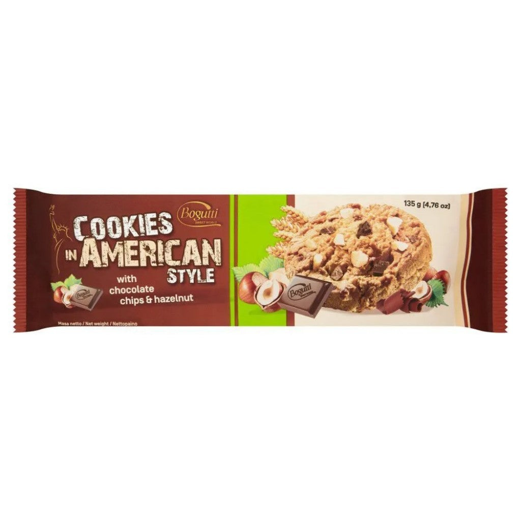 Cookies In American Style Chocolate e Avelã 135g Bogutti