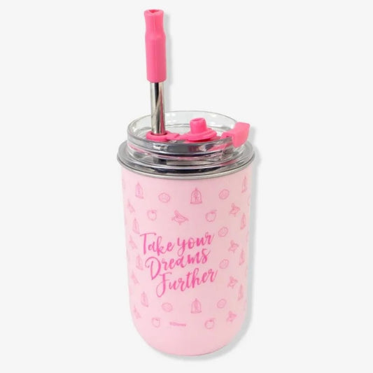 Copo Neo com Canudo Princesas 300ml Zona Criativa