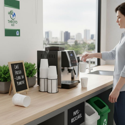 Copos de Papel com 25 Unidades 100ml Theoto