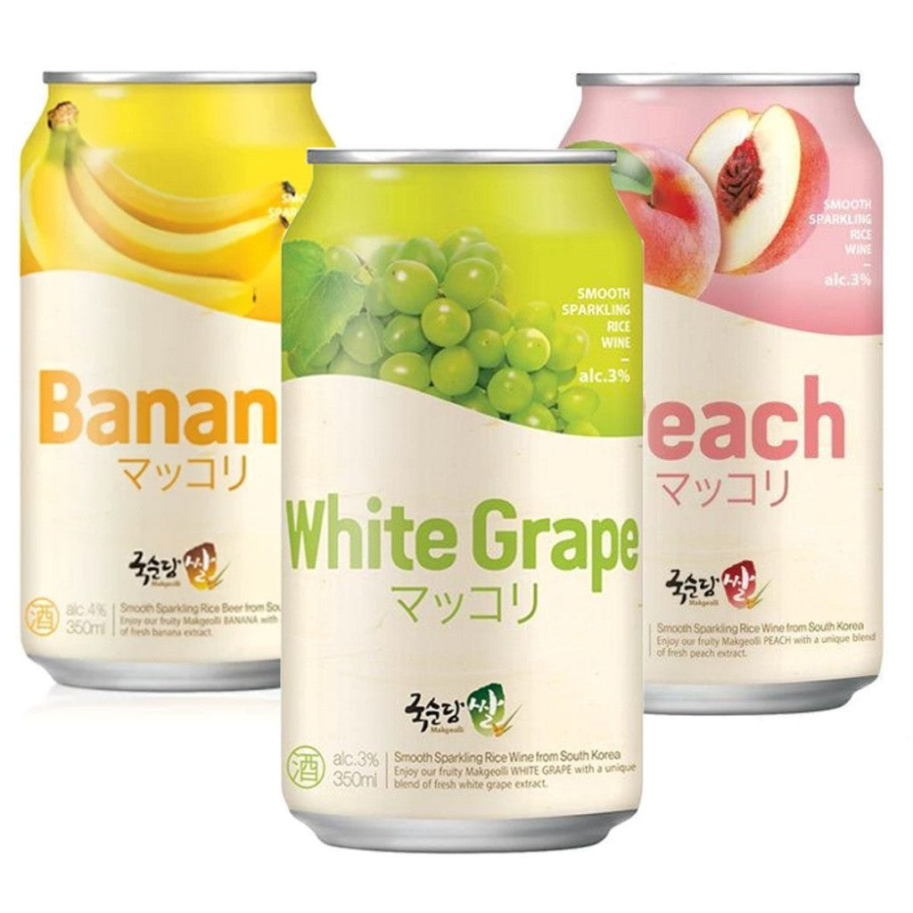 Coquetel Alcoólico Coreano Makgeolli Sabor Uva 350ml Kook Soon Dang