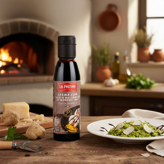 Creme com Aceto Balsâmico Sabor Trufa Branca 150ml La Pastina