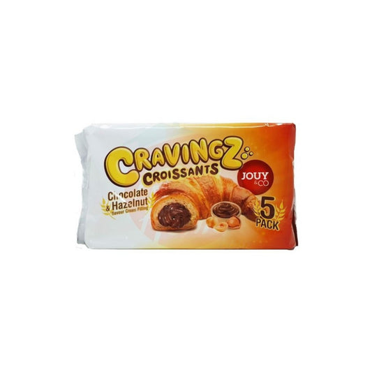 Croissants Recheados com Chocolate e Avelã 5 Packs 200g Cravingz