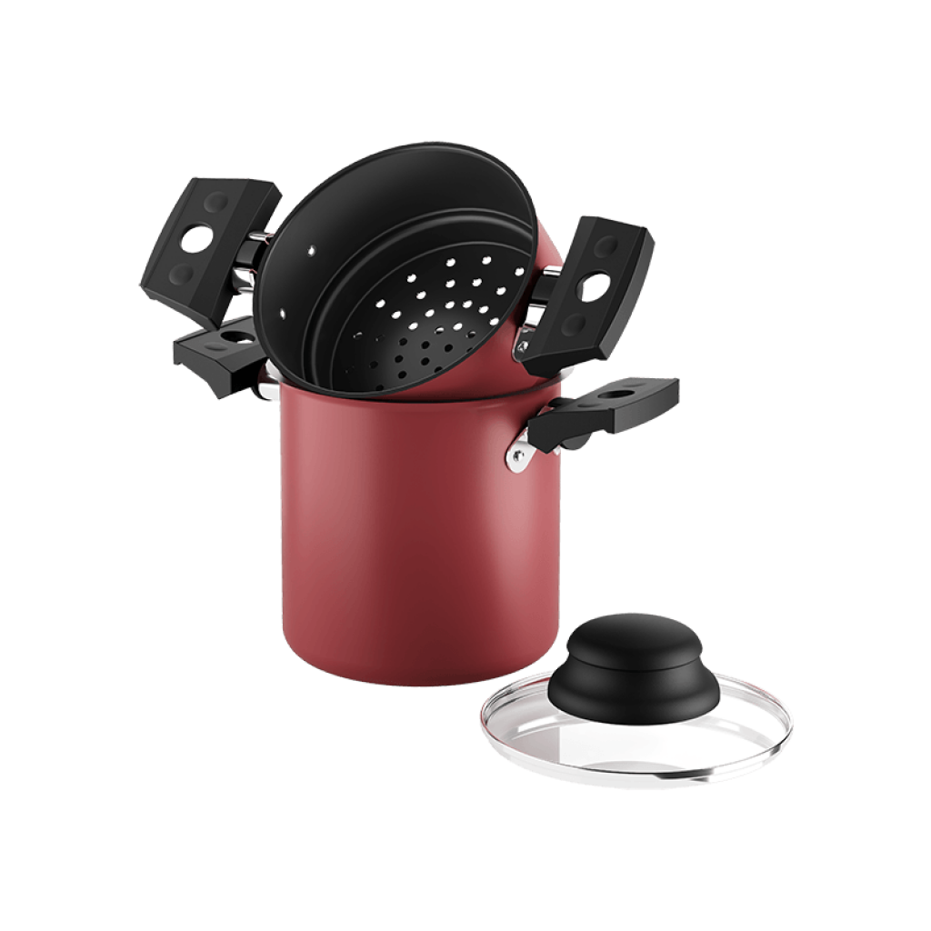 Cuzcuzeira Brinox Especiarias Cereja 800ml