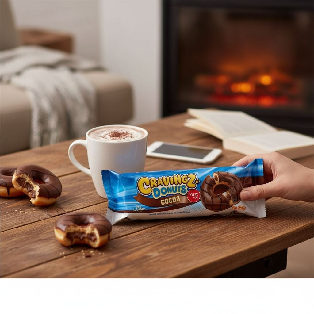 Donuts de Chocolate com Cacau 5 Packs 200g Cravingz