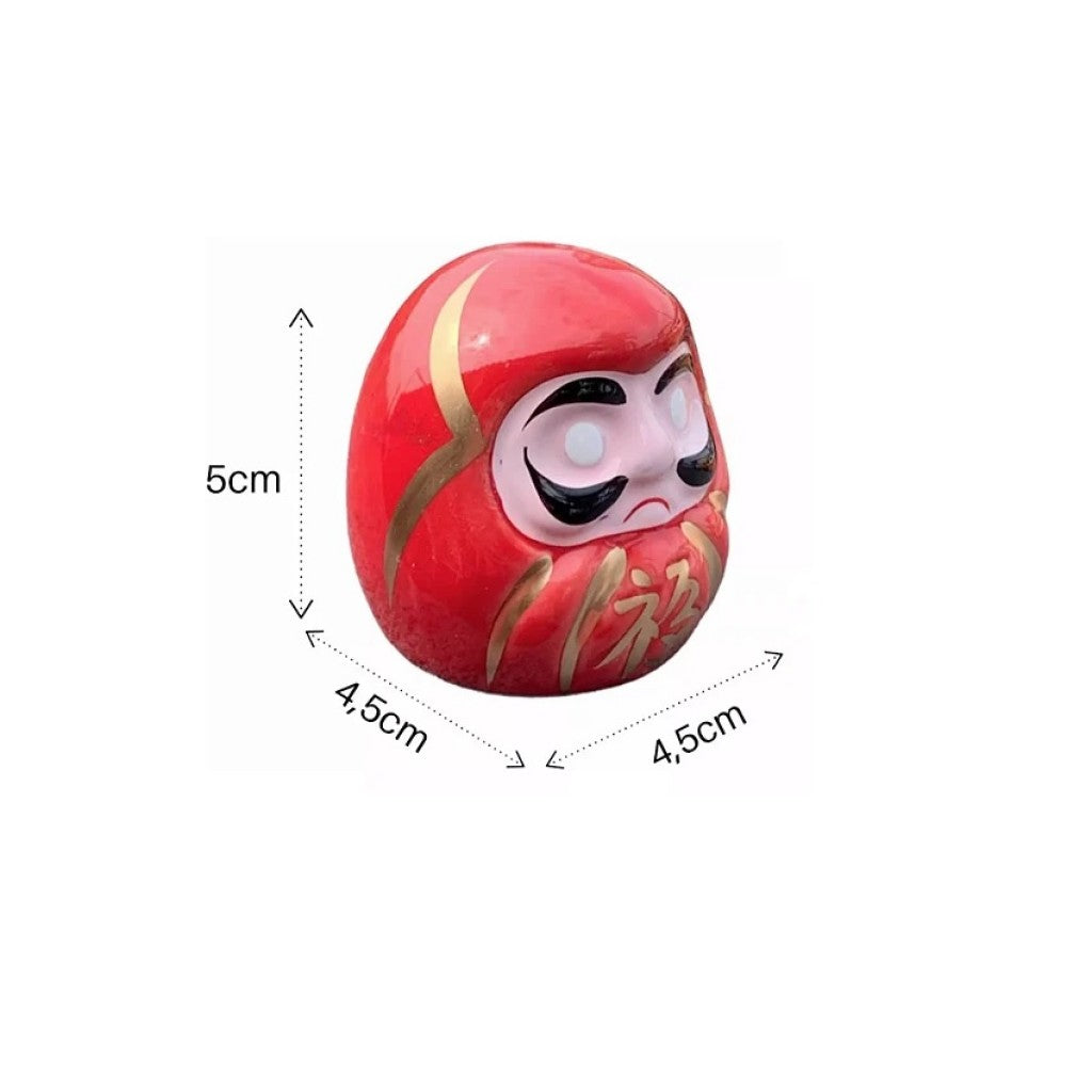 Enfeite de Porcelana Daruma 5cm Tenda