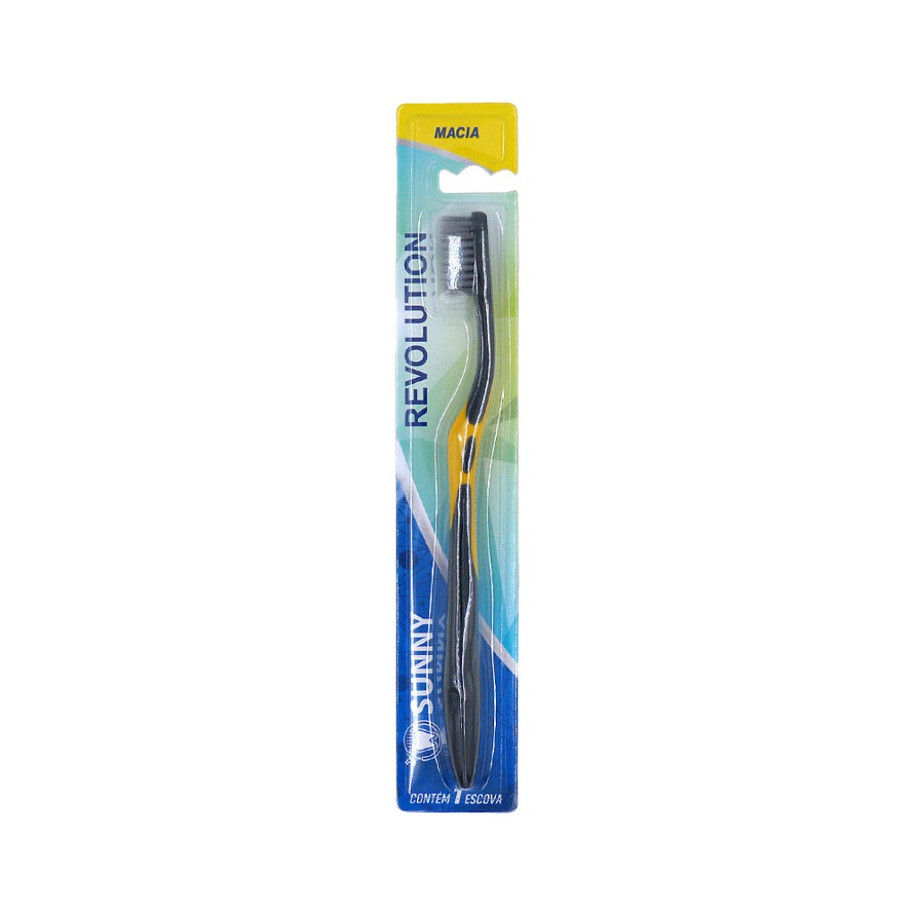 Escova de Dente Preta Media Bx105 Sunny