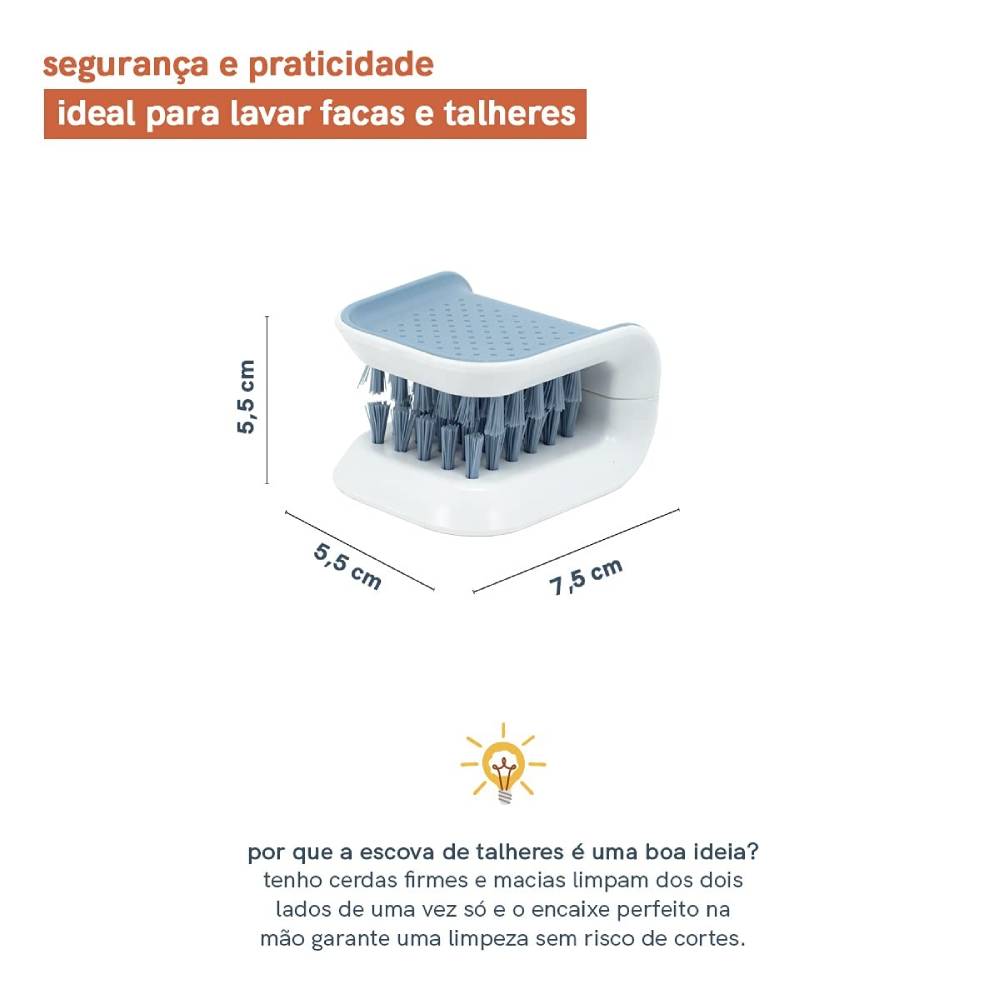 Escova para Lavar Talheres Azul