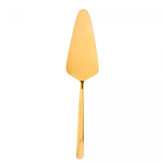 Espátula para Bolo Wolff Viena Dourada em Aço Inox 27,5cm