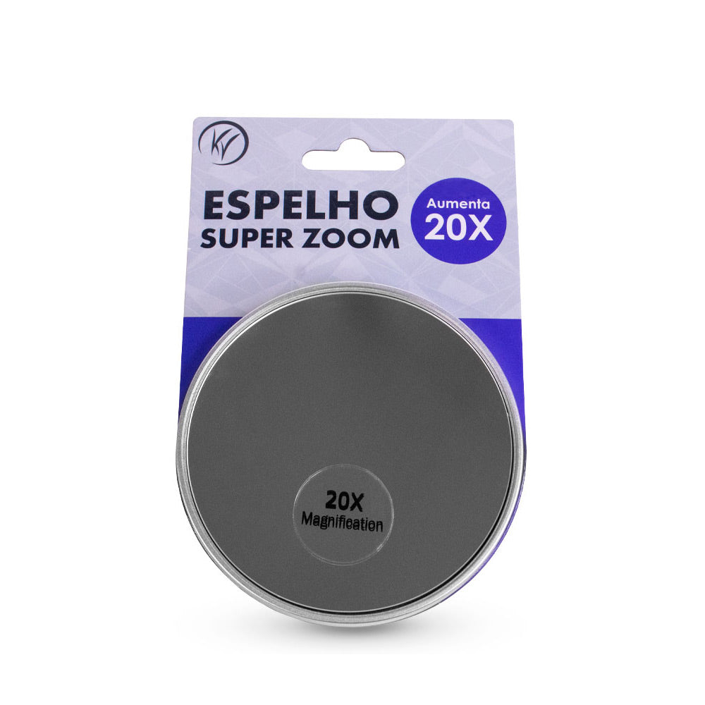Espelho Super Zoom 20x com Ventosa