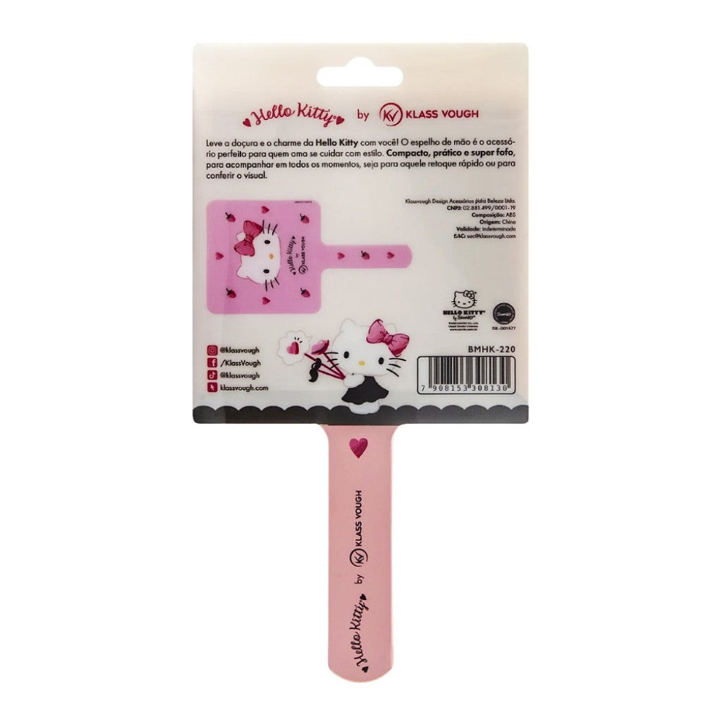 Espelho de Mão Rosa Hello Kitty Klass Vough