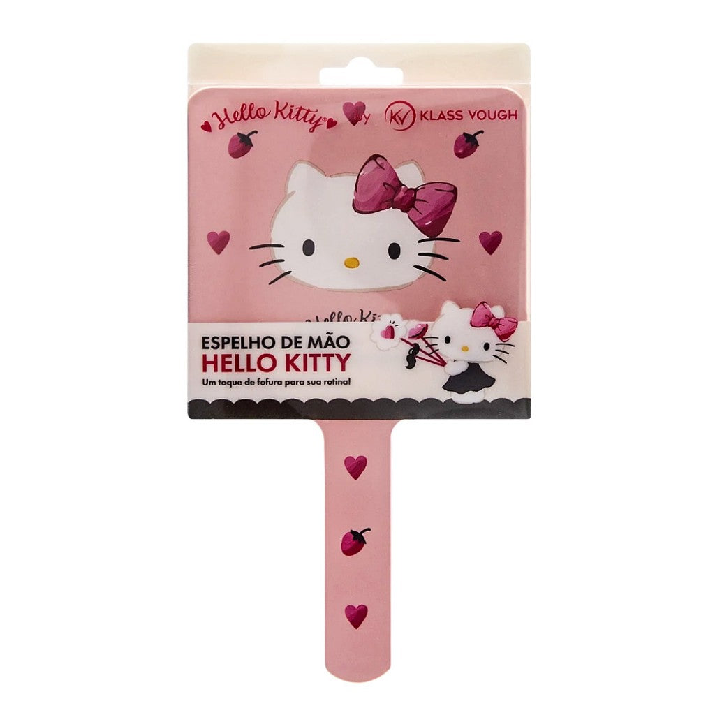 Espelho de Mão Rosa Hello Kitty Klass Vough