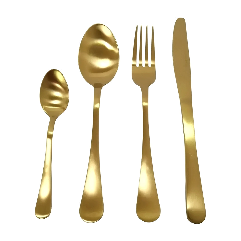 Faqueiro Palermo Inox Dourado com 16 Peças