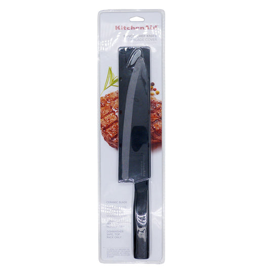 Faca Chef 8 Preta Cerâmica Kitchen aid