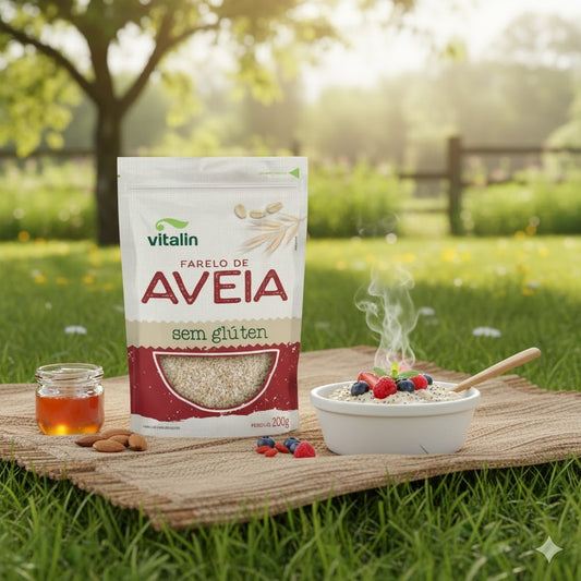 Farelo de Aveia Sem Glúten 200g Vitalin