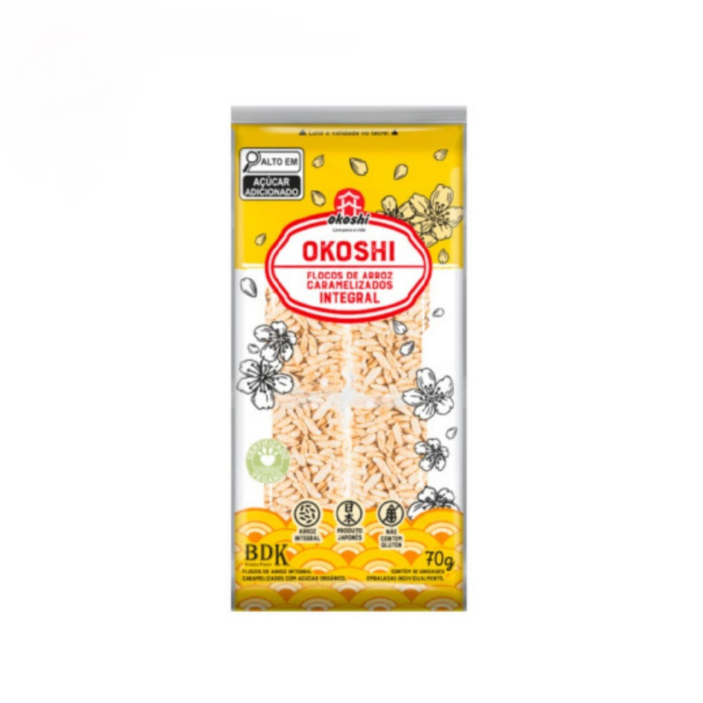 Flocos de Arroz Integral 70g Okoshi